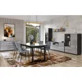 Комод 2D2S JW25 HELIO чорний/скло сіре: фото 5