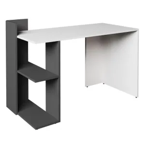 Стіл HO SHELF біла платина/графіт