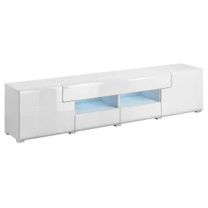 Тумба ТВ DW40 TOLEDO білий/білий глянець