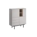 Комод IK100 INOX сірий/джексон гікорі: фото 1