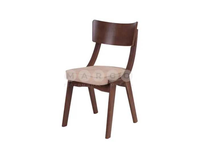 Стілець DIRAN бук Stained oak-Mustang cream: фото 1