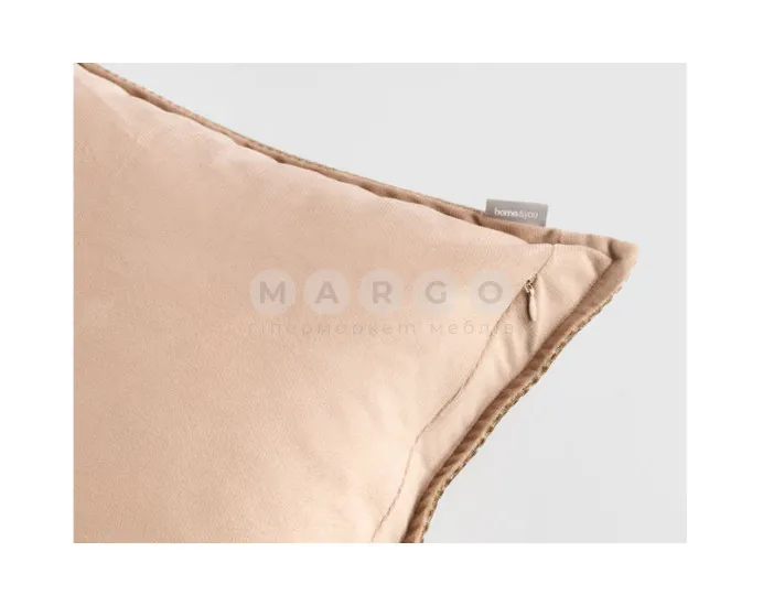 Наволочка GLAMERI BEIGE 45х45 (11064618255) бежевий: фото 2