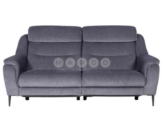 Диван із реклайнерами X054 (1,5RPeL+1,5RPeP) Titan 313 сірий: фото 1
