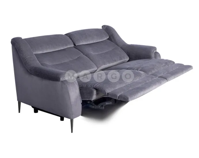 Диван із реклайнерами X054 (1,5RPeL+1,5RPeP) Titan 313 сірий: фото 4