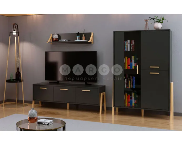 Комод 1D4S BELLE антрацит: фото 3