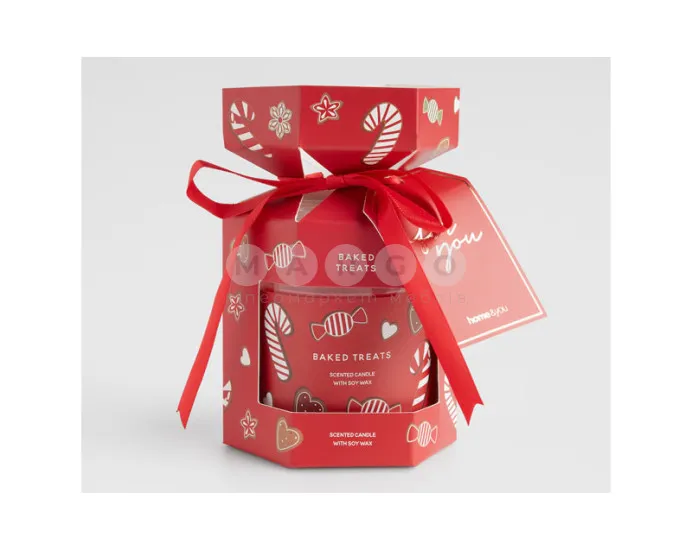Свічка ароматична GINNO GIFT RED (11017323303) червоний: фото 1