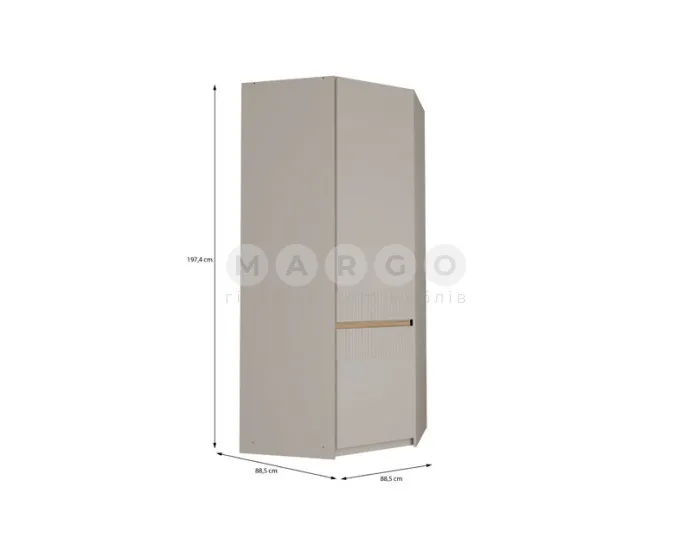 Шафа кутова OAK SQUERE OSQS922B пісочний-дуб маувелла: фото 4