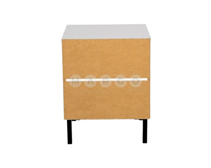Тумба приліжкова РИТМ 2S білий-білий: фото 5