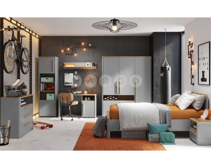 Cтіл письмовий SURFINIO SFNB211 сірий-дуб катанія: фото 3