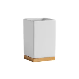 Кружка для ванної кімнати WOODTOP SQUARE білий