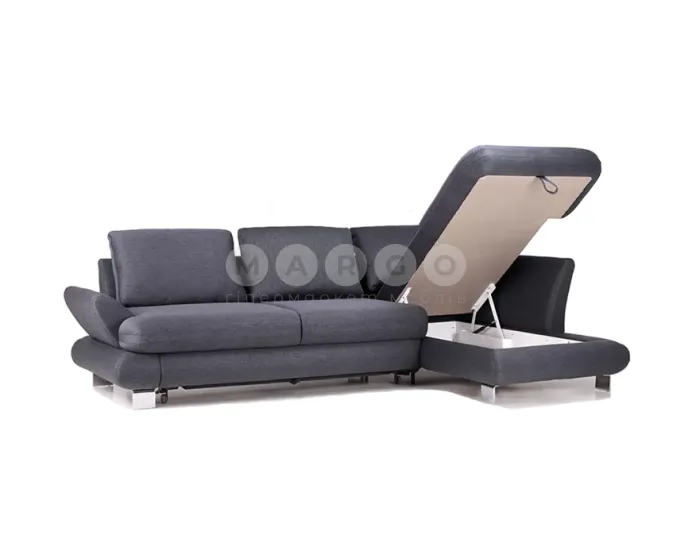 Диван кутовий ADK Париж Д25(52) (2,0м) сірий: фото 4