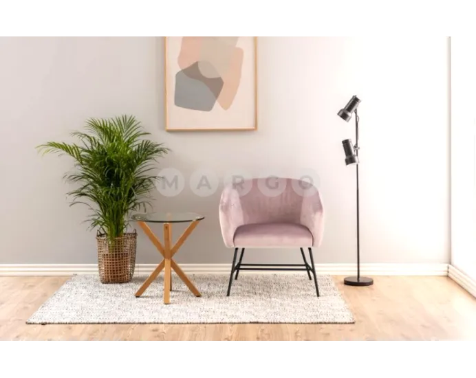 Крісло м'яке SCANDINAVIAN HOME RAMSEY рожевий: фото 4