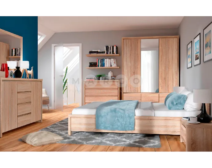 Дзеркало навісне ВМК Каспіан/Kaspian LUS-100 дуб сонома: фото 2