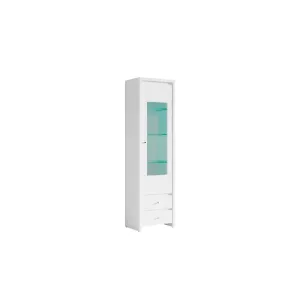 Вітрина ВМК Крістіна/Kristina REG1W2S німфея альба-білий глянець