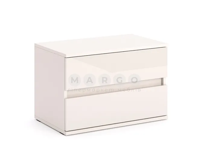 Приліжкова тумба ЛІЛУ 2шх глянець кашемір: фото 1