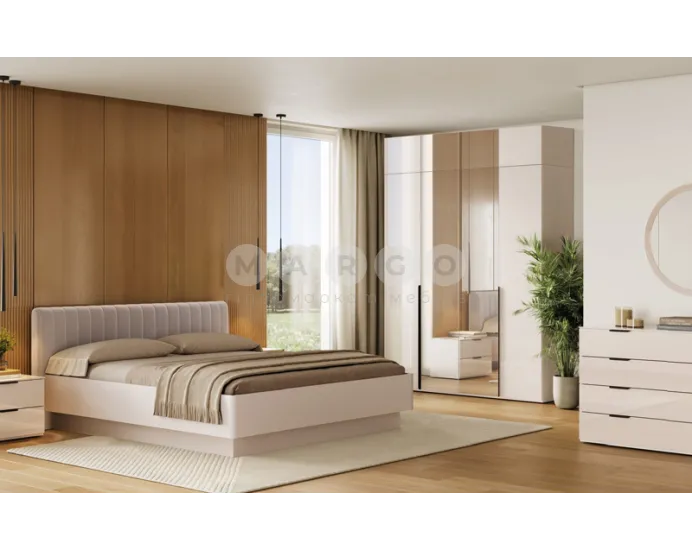 Антресоль до шафи MiroMark ЛОРІ LR-05-GC (дзеркало) глянець кашемір: фото 3