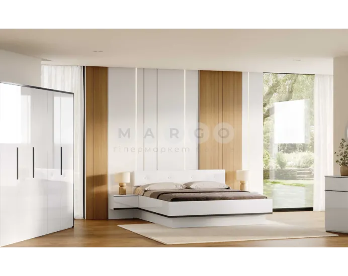 Дзеркало MiroMark ЛУКА LC-81-WB білий глянець-антрацит мат: фото 3