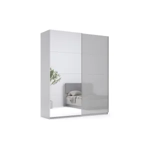 Шафа-купе MiroMark МЕГІ MG-20-GG глянець сірий шиншила