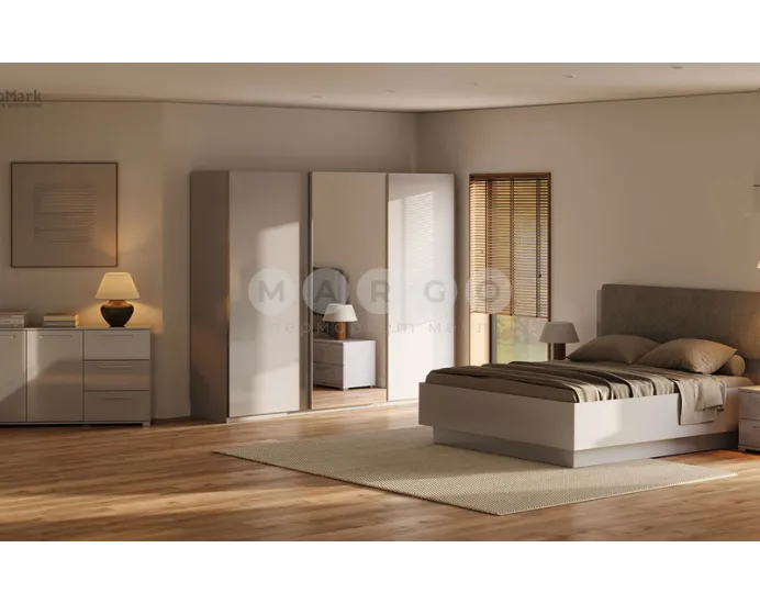 Шафа-купе MiroMark МЕГІ MG-25-GG глянець сірий шиншила: фото 3