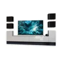 Стінка MiroMark BOX BX-F1-WB/BL Глянець Білий-Глянець Чорний: фото 1