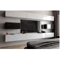 Стінка MiroMark BOX BX-F3-WB/BL Глянець Білий-Глянець Чорний: фото 5