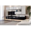 Стінка MiroMark BOX BX-TV2-WB/BL Глянець Білий-Глянець Чорний: фото 6