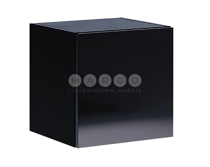 Стінка MiroMark BOX BX-F1-WB/BL Глянець Білий-Глянець Чорний: фото 7