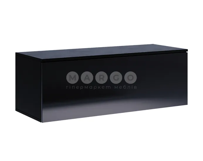 Стінка MiroMark BOX BX-TV2-WB/BL Глянець Білий-Глянець Чорний: фото 5