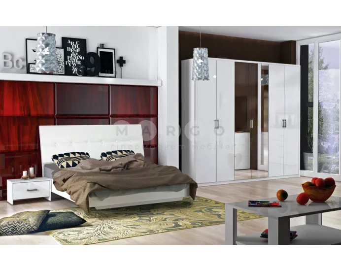 Стіл журнальний MiroMark Рома/Roma RM-183-WB Глянець Білий: фото 2