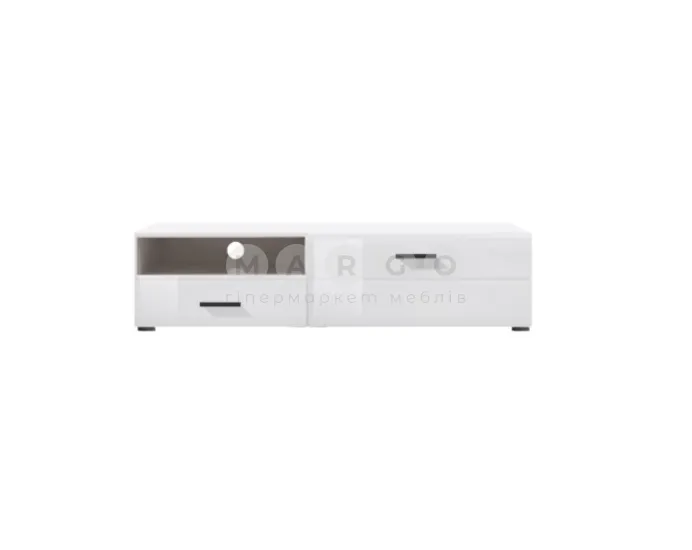 ТВ тумба Gerbor Vusher/Вушер RTV1D1SP німфея альба-білий глянець: фото 1
