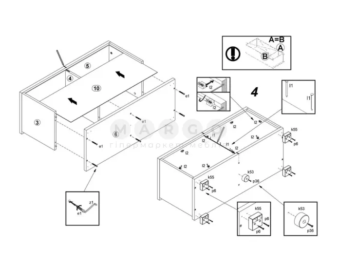 Комод Gerbor Go/Гоу REG1D-4-9 дуб сонома: фото 3