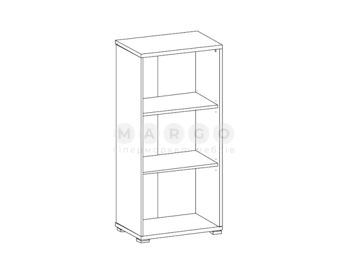 Стелаж відкритий Gerbor Kabi/Кабі REG 53-114 попелястий-антрацит: фото 2