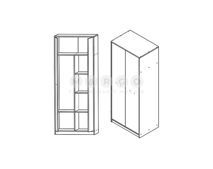 Шафа Gerbor Nepo/Непо SZF2D (комб) дуб сонома: фото 3