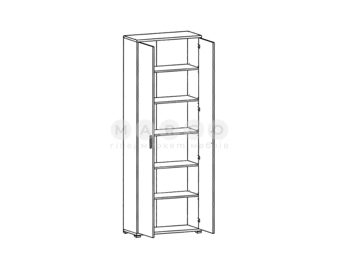 Шафа Gerbor Office Line/Офіс Лайн REG 2D-79-220 дуб сонома: фото 4