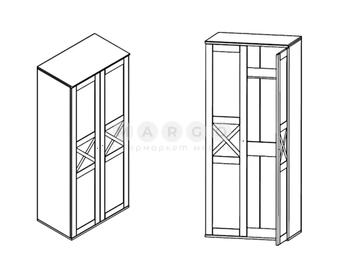 Шафа Gerbor Tina/Тіна SZF2D сосна каньйон-дуб сонома трюфель: фото 5
