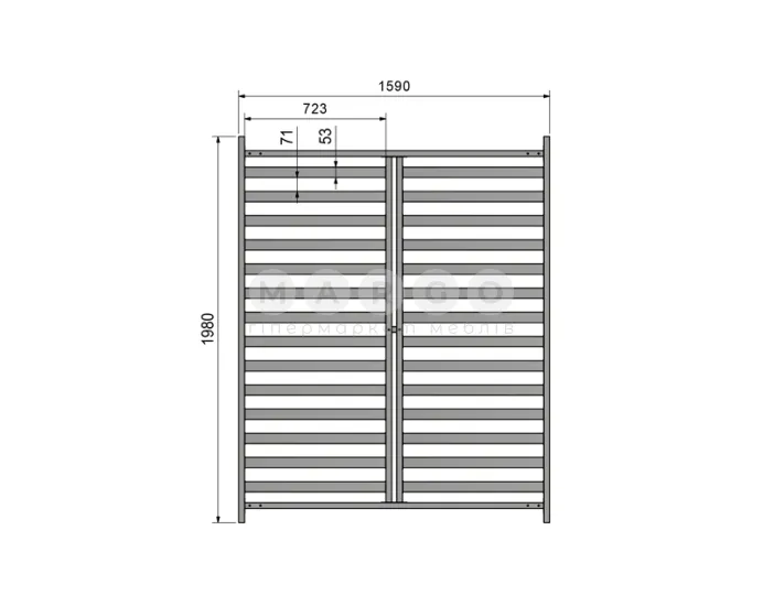 Основа для ліжка з підйомним механізмом Монако Ліжко LOZ160 : фото 2
