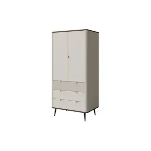 Шафа JUREK MEBLE MARLY REG 1 кашемір-горіх