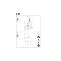 Стілець кухонний Signal FOX VELVET синій-чорний: фото 2