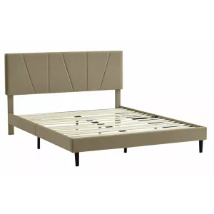Ліжко двоспальне Signal SAVANA VELVET 140 бежевий