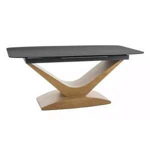 Стіл обідній Signal DOLCE CERAMIC PIETRA DI SAVOIA світло-сірий-дуб