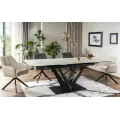 Стіл обідній Signal SORENTO CERAMIC NATURE CLOUD білий-чорний: фото 6