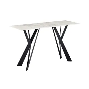Консоль Vetro Teo-console-б'янко карарра-чорний
